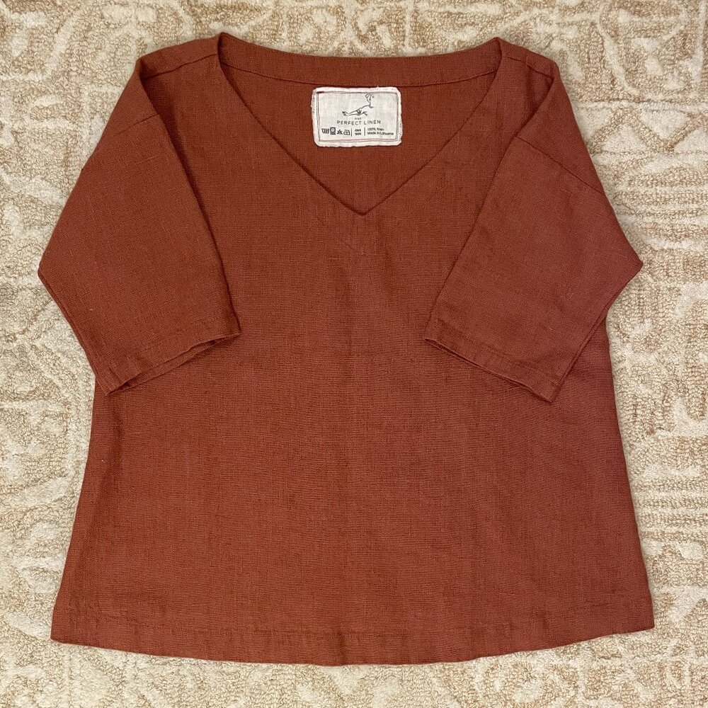 notPERFECTLINEN Old London V Neck